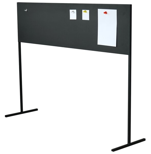 Kovový paraván, magnetická tabuľa, voľne stojaca, dĺžka 140 cm