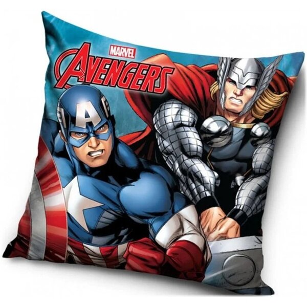 Vankúš Avengers - motív Kapitán Amerika a Thor - 40 x 40 cm
