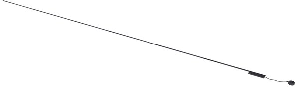 Moderný koľajnicový systém čierny 1-fázový 600 cm - Magnetic