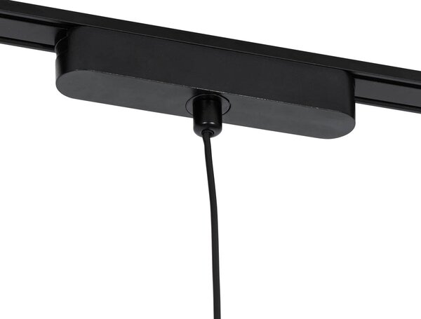 Moderné čierne závesné svietidlo pre 1-fázový koľajnicový systém vrátane LED - Magnetic Lance