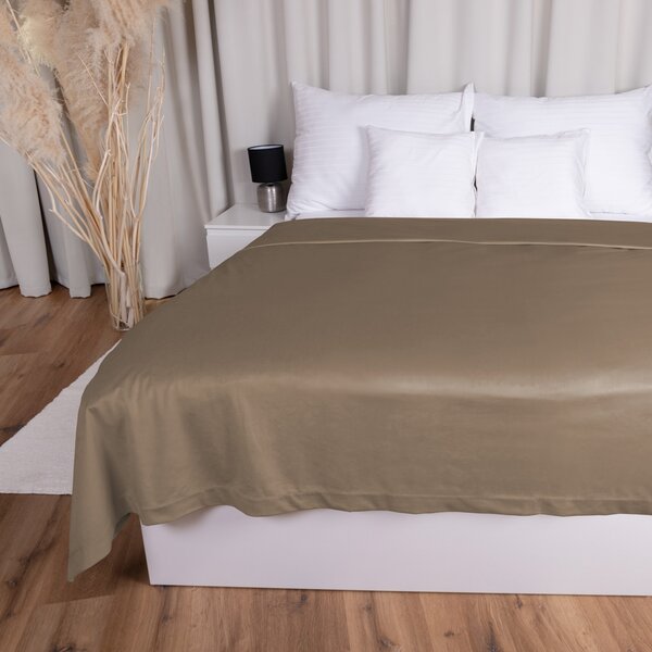 Biante Zamatový prehoz na posteľ Velvet Prémium SVP-034 Kávovo hnedý 140x200 cm