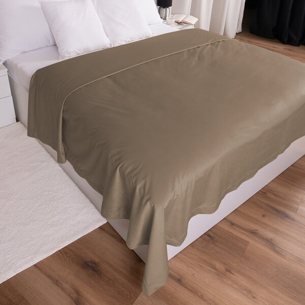 Biante Zamatový prehoz na posteľ Velvet Prémium SVP-034 Kávovo hnedý 140x200 cm
