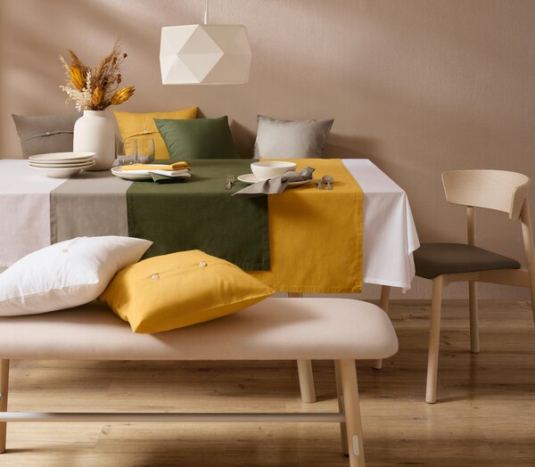 OBRUS, 140/220 cm, biela Bio:Vio - Textil do domácnosti