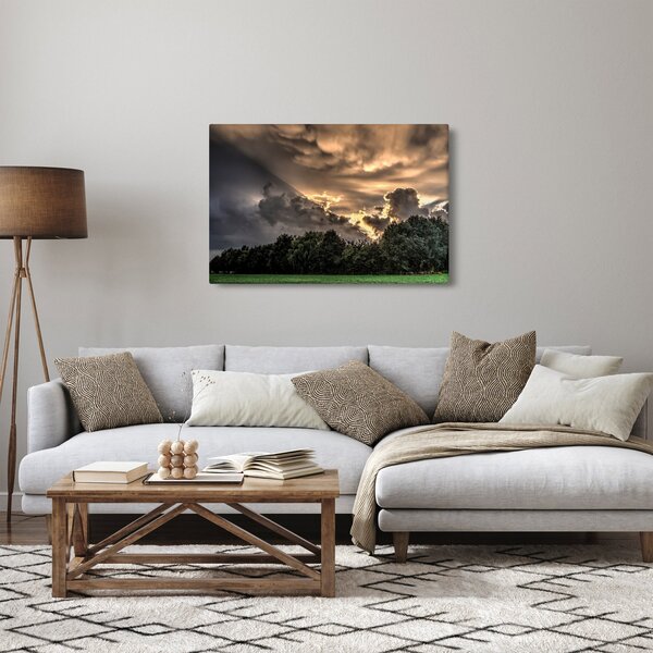 Obraz mračien a lesa (90x60 cm)