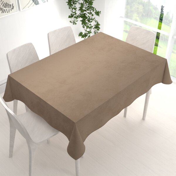 Biante Zamatový obdĺžnikový obrus Velvet Premium SVP-034 Kávovo hnedý 100x160 cm