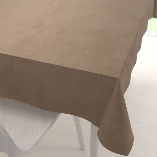 Biante Zamatový obdĺžnikový obrus Velvet Premium SVP-034 Kávovo hnedý 100x160 cm