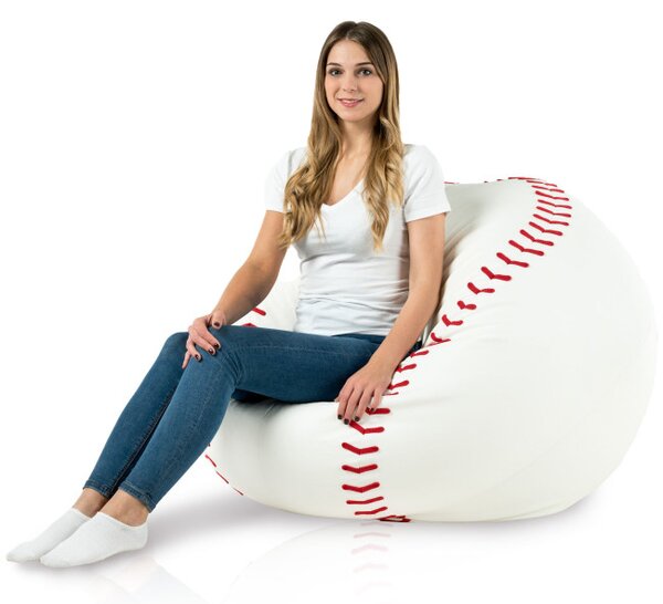 Sedací vak Baseball ekokoža