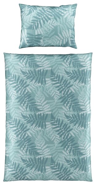 POSTEĽNÁ BIELIZEŇ, satén, modrá, 140/200 cm Bio:Vio - Obliečky & plachty