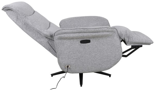 RELAXAČNÉ KRESLO, kov, textil, sivá Cantus - Kreslá