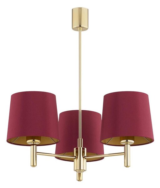 Argon 6266 - Luster na tyči PONTE PLUS 3xE27/15W/230V červená