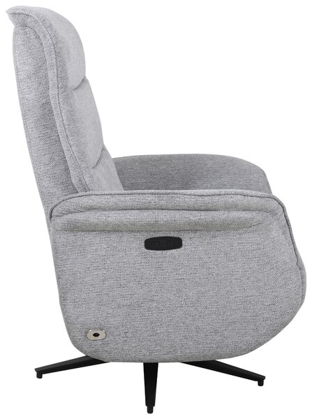 RELAXAČNÉ KRESLO, kov, textil, sivá Cantus - Kreslá