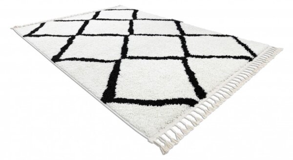 Koberec BERBER CROSS biely Fredzle berber marokánsky