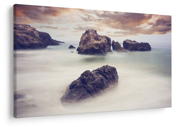 Obraz útesov v hmle (90x60 cm)