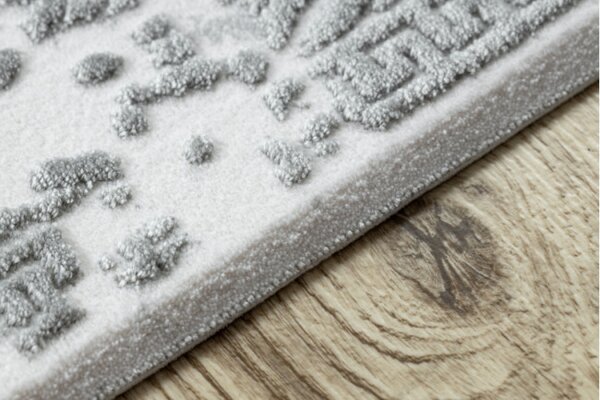 Koberec AKRYL VALS 0W1738 C53 87 Ramka beton, tmavý sivý / svetlý sivý