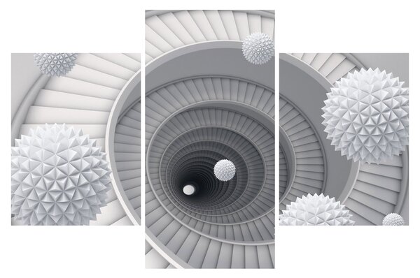 Obraz 3D abstrakcie (90x60 cm)