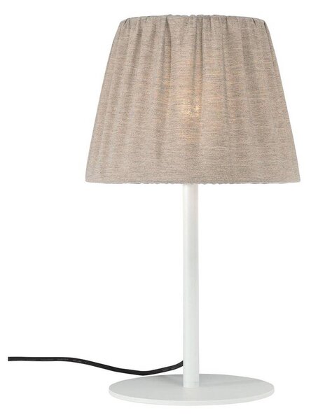 PR Home Vonkajšia stolová lampa Agnar, biela / hnedá, 57 cm