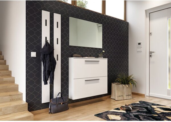 Biely nástenný vešiak Utah - Germania