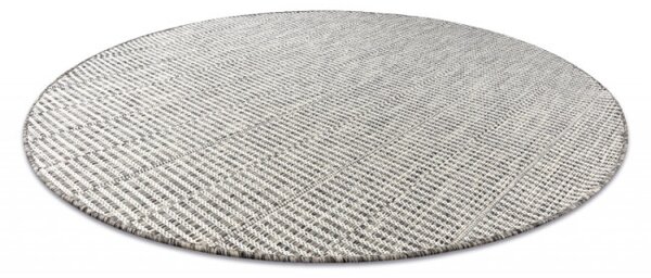Koberec šnúrkový SIZAL LOFT 21198 kruh BOHO slonia kosť / strieborný / taupe