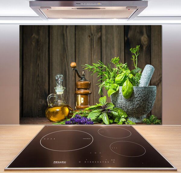 Panel do kuchyne Byliny v mažiari pl-pksh-100x70-f-86300613