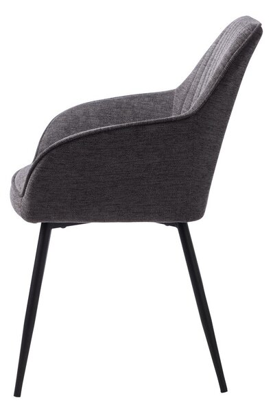 Tmavosivá jedálenská stolička Nolan – Unique Furniture
