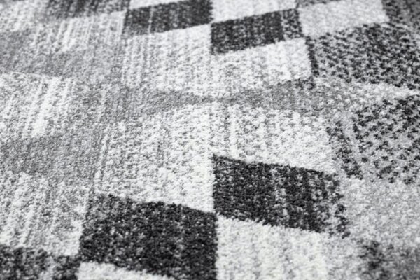 Koberec KAKE 25812677 Geometric - Romby 3D sivý/čierny