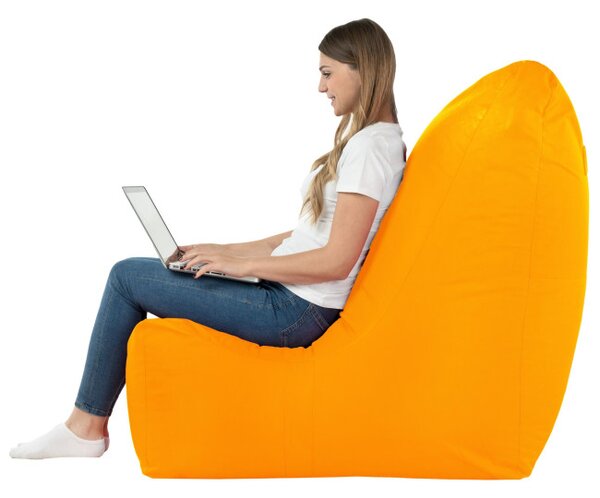 Moderné kreslo DISTINTO oranžové (OUTDOOR)