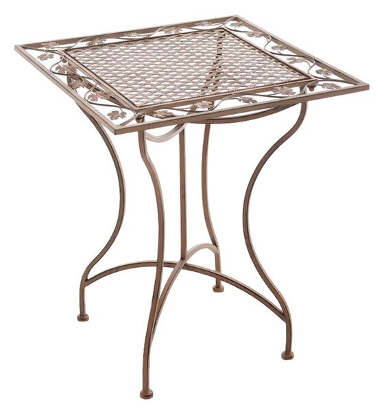 Kovový stôl GS19599 - Hnedá antik