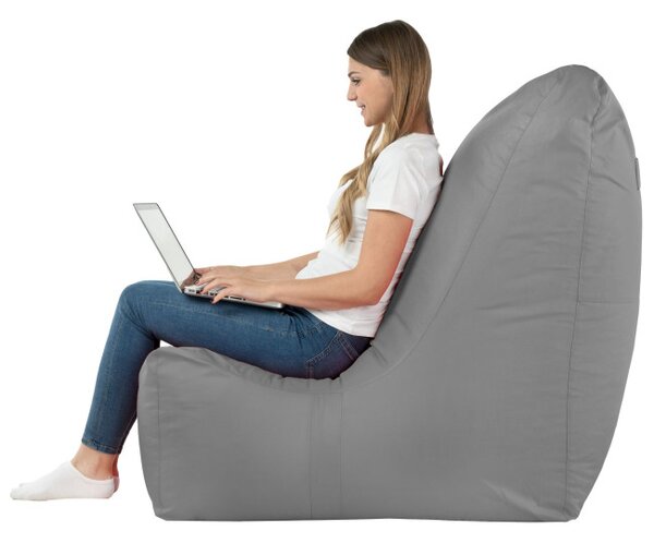 Moderné kreslo DISTINTO sivé (OUTDOOR)