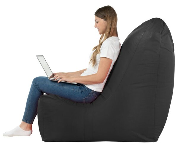 Moderné kreslo DISTINTO čierné (OUTDOOR)