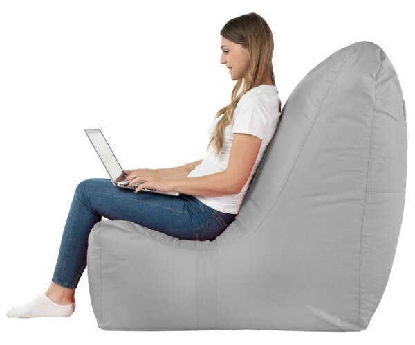 Moderné kreslo DISTINTO svetlo sivé (OUTDOOR)