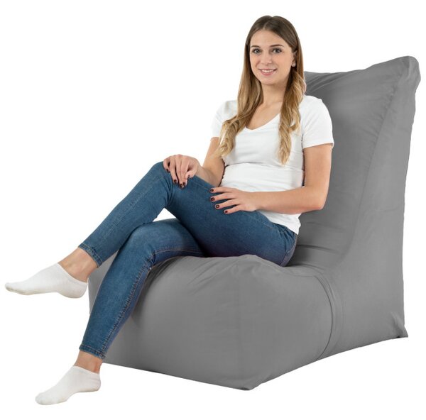Moderné kreslo DISTINTO sivé (OUTDOOR)