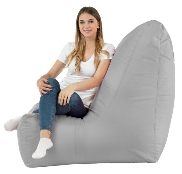Moderné kreslo DISTINTO svetlo sivé (OUTDOOR)