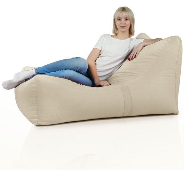 Leňoška LOUNGE ATENA plyš perla