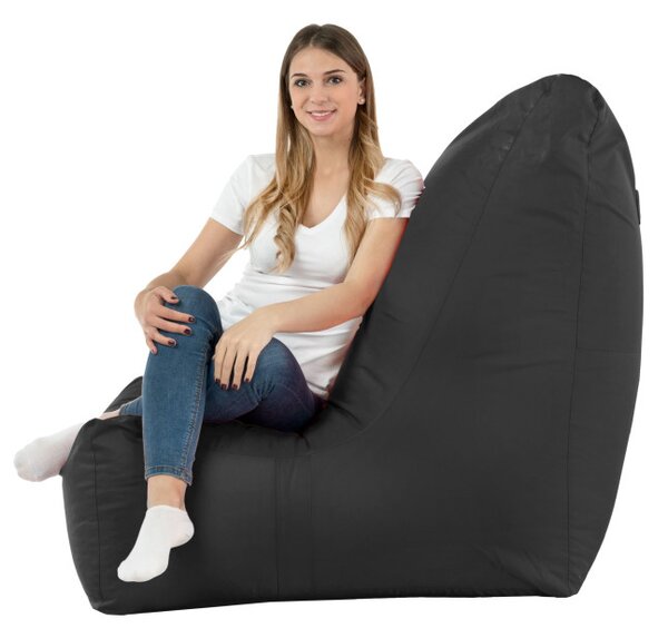 Moderné kreslo DISTINTO čierné (OUTDOOR)