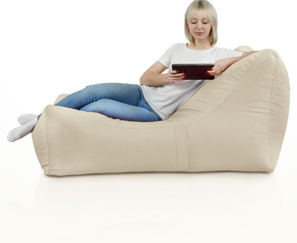 Leňoška LOUNGE ATENA plyš perla