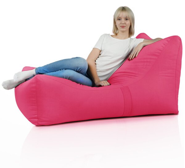 Leňoška LOUNGE ATENA plyš ružová