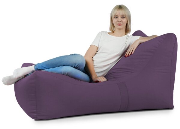 Leňoška LOUNGE ATENA plyš fialová