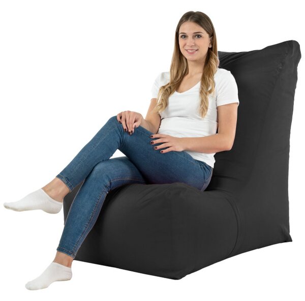 Moderné kreslo DISTINTO čierné (OUTDOOR)