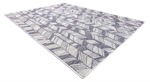 Koberec SIZAL SION Chevron 22180 ecru/nebeský/ružový