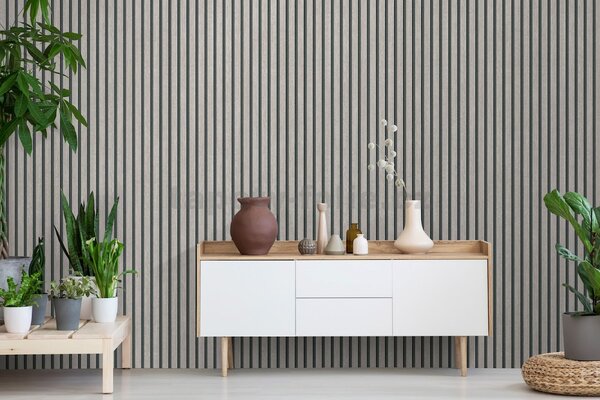 Vliesové tapety na stenu IMPOL TRADE 10400-38, rozmer 10,05 m x 0,53 m, lamely na stenu dub bielený, IMPOL TRADE