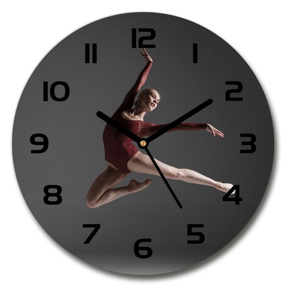 Sklenené hodiny okrúhle Moderný tanec