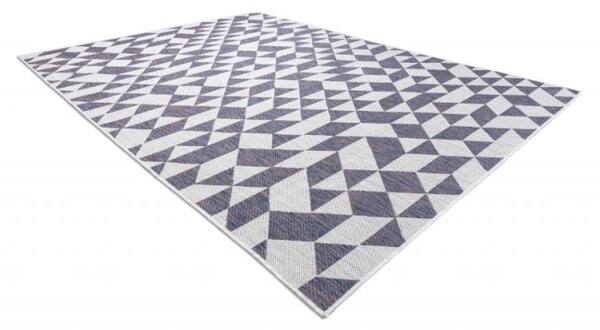Koberec SIZAL SION geometric 22373 ecru/nebeský/rúž