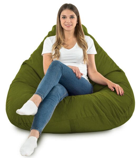 Sedací vak DROP XXL zelený