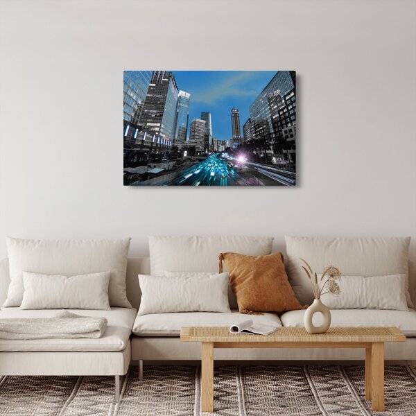 Obraz nočného mesta (90x60 cm)