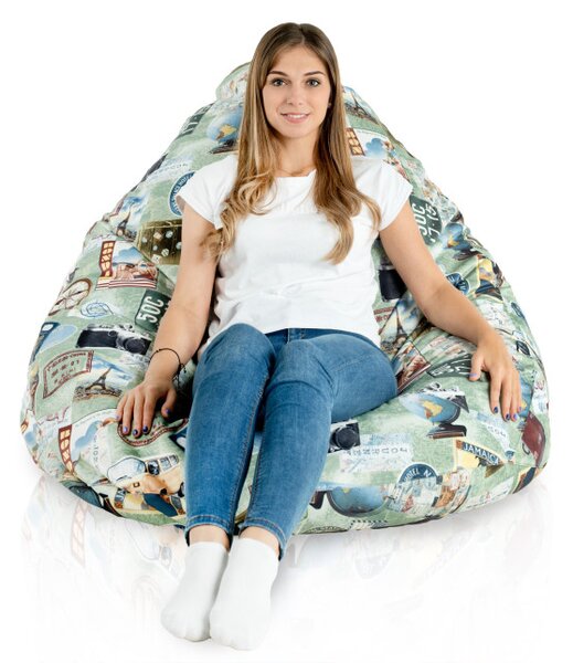 Sedací vak DROP XXL travel