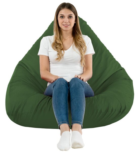 Sedací vak DROP XXL tmavo zelený OUTDOOR