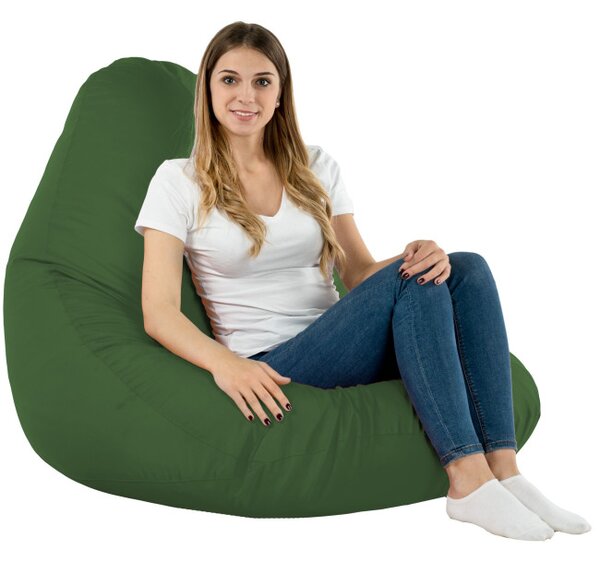 Sedací vak DROP XXL tmavo zelený OUTDOOR