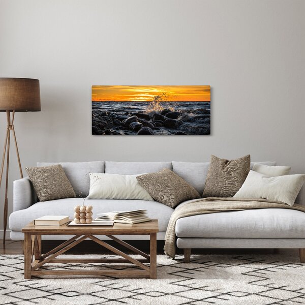 Obraz morských vĺn (120x50 cm)
