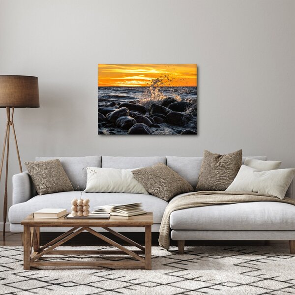 Obraz morských vĺn (70x50 cm)
