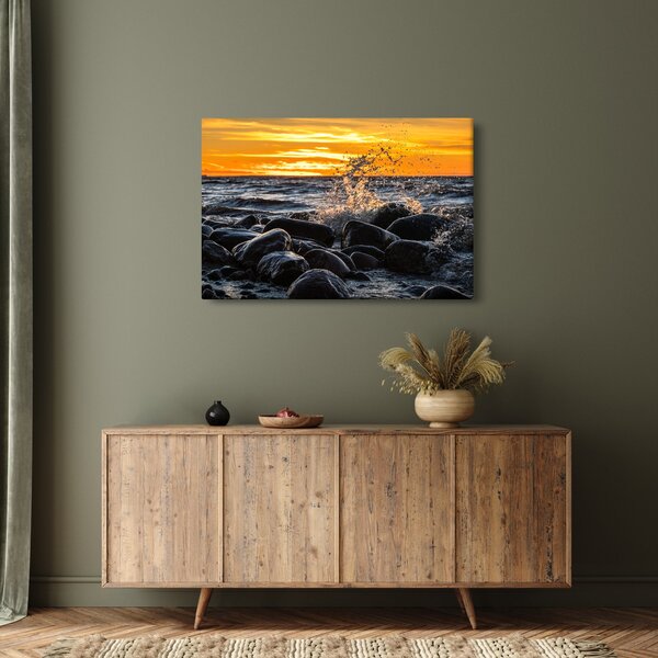 Obraz morských vĺn (90x60 cm)